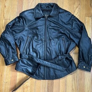 Wilsons Leather Motorcycle Jacket Mens Wilsons Jacket Mens Large